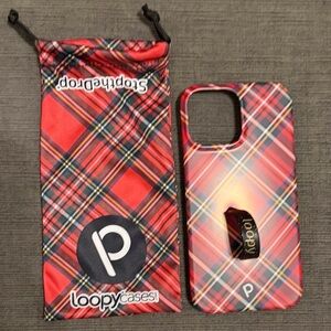 Loopy Red Plaid Phone Case - iPhone 13 Pro Max